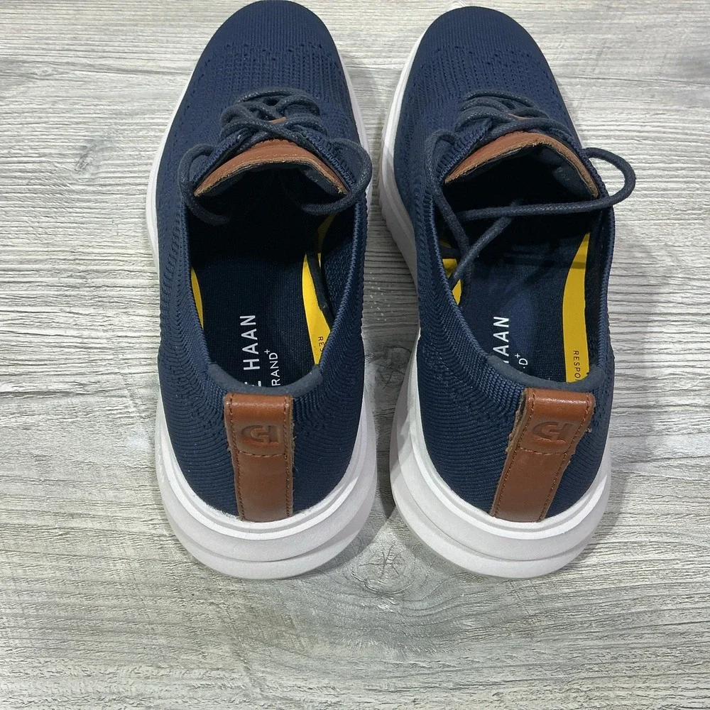 Cole Haan Grand Stitchlite Wing Ox Blue Knit Lace-Up Sneaker Men's US 8 M C37369